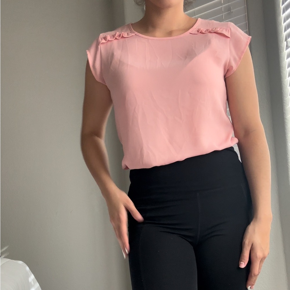 Super Adorable Pink Van Heusen Office Top